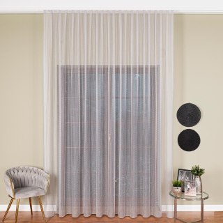 Firanka fantazyjna z ołowianką na metry 475033 wysokość 300 cm kolor srebrny