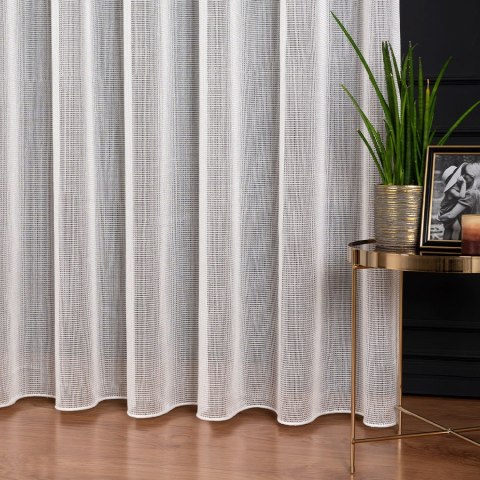 MALIA Firana fantazyjna z ołowianką, wysokość 300cm, kolor 002 biały 578039/OLO/002/000300/1