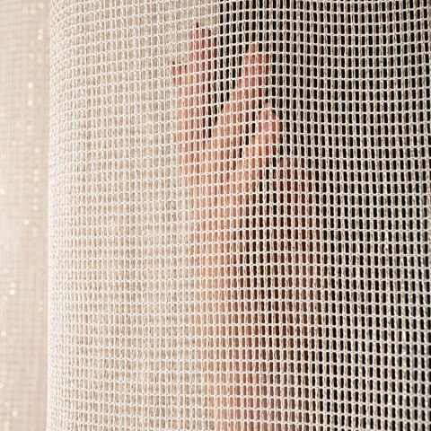 MALIA Firana fantazyjna z ołowianką, wysokość 300cm, kolor 004 kremowy 578039/OLO/004/000300/1