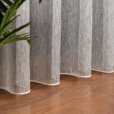 MALIA Firana fantazyjna z ołowianką, wysokość 300cm, kolor 006 szary 578039/OLO/006/000300/1