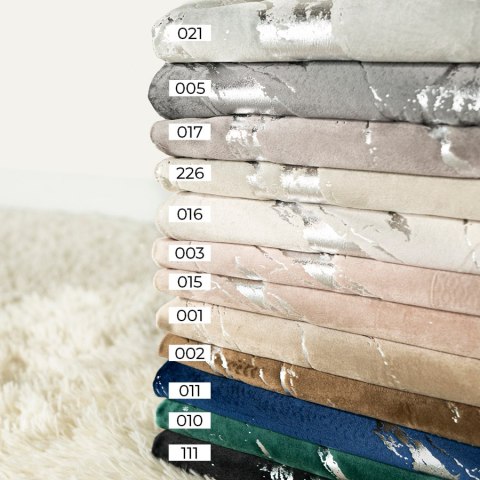 MARMA Tkanina dekoracyjna, wysokość 300cm, kolor 226 jasny kremowy ze srebrnym nadrukiem na VELVI TD0037/TDP/226/000300/1