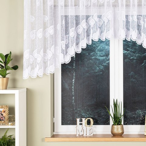 Firanka gotowa żakardowa NORA 100x400 cm kolor biały