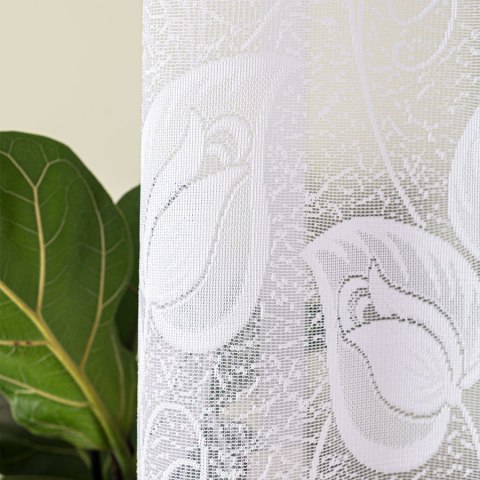 Firanka gotowa żakardowa NORA 100x400 cm kolor biały