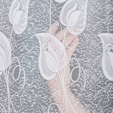 Firanka gotowa żakardowa NORA 100x400 cm kolor biały