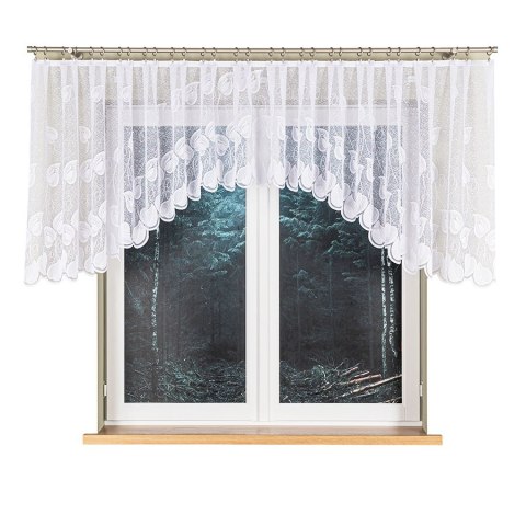 Firanka gotowa żakardowa NORA 100x400 cm kolor biały