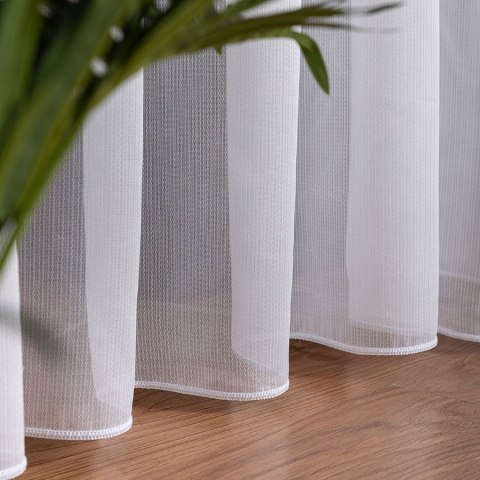 Firanka fantazyjna z ołowianką na metry 596085 wysokość 350 cm kolor biały