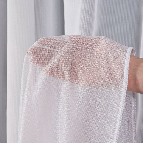 Firanka fantazyjna z ołowianką na metry 596085 wysokość 350 cm kolor biały