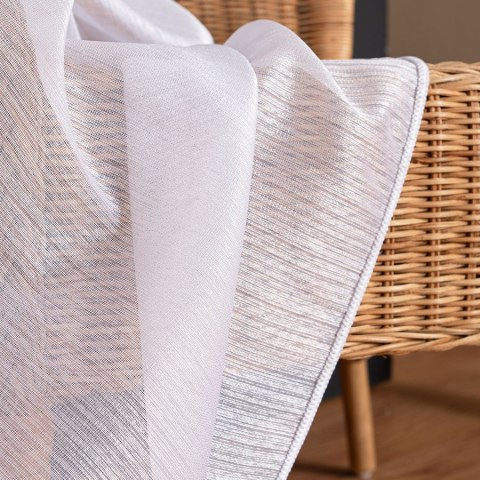 Firanka fantazyjna z ołowianką na metry 596074 wysokość 350 cm kolor biały