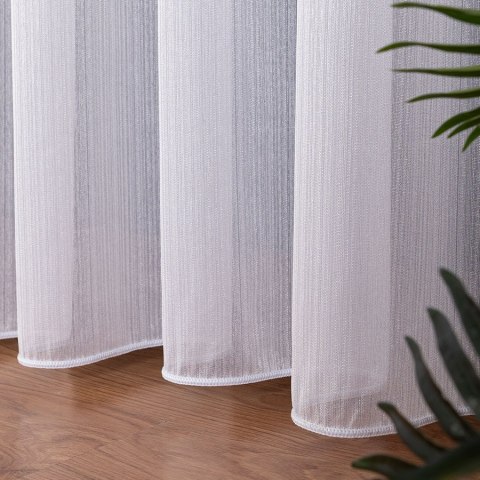 Firanka fantazyjna z ołowianką na metry 596074 wysokość 350 cm kolor biały