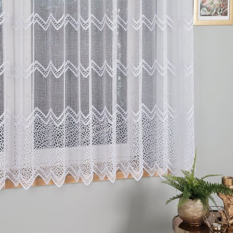 Firanka żakardowa na metry 639040 wysokość 160 cm kolor biały