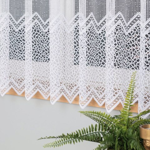 Firanka żakardowa na metry 639040 wysokość 160 cm kolor biały