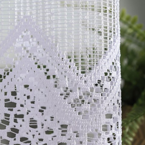 Firanka żakardowa na metry 639040 wysokość 160 cm kolor biały