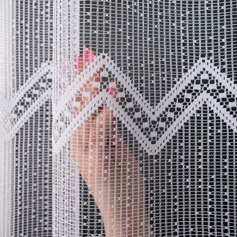 Firanka żakardowa na metry 639040 wysokość 160 cm kolor biały