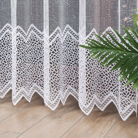 Firanka żakardowa na metry 639040 wysokość 250 cm kolor biały