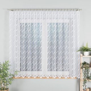Firanka żakardowa na metry 628144 wysokość 150 cm kolor biały z błyskiem