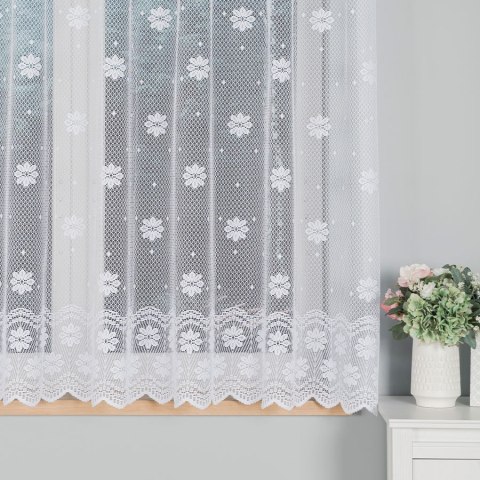 Firanka żakardowa na metry 779031 wysokość 160 cm kolor biały