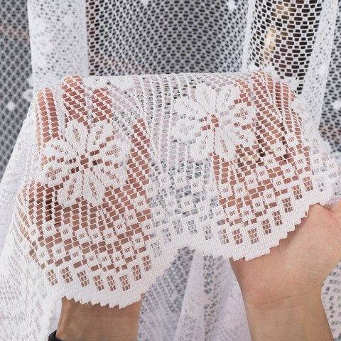 Firanka żakardowa na metry 779031 wysokość 160 cm kolor biały