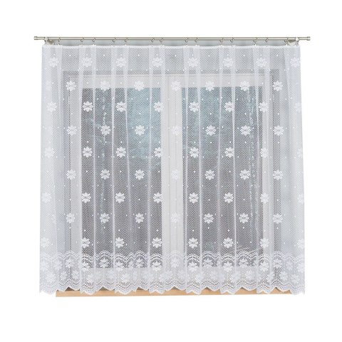 Firanka żakardowa na metry 779031 wysokość 160 cm kolor biały