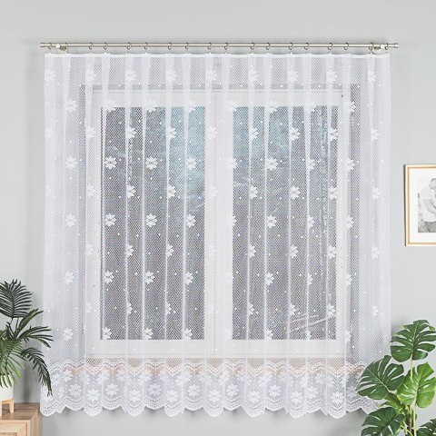 Firanka żakardowa na metry 779031 wysokość 170 cm kolor biały