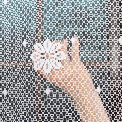 Firanka żakardowa na metry 779031 wysokość 170 cm kolor biały