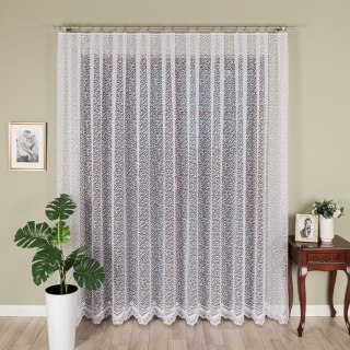 Firanka żakardowa na metry 004542 wysokość 220 cm kolor biały
