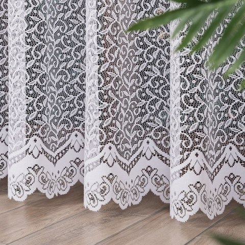 Firanka żakardowa na metry 004542 wysokość 220 cm kolor biały