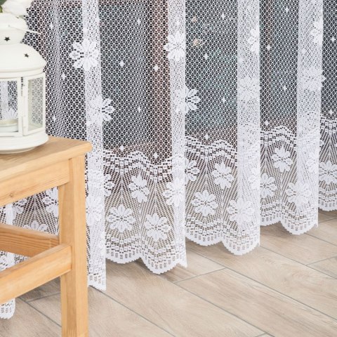 Firanka żakardowa na metry 779031 wysokość 250 cm kolor biały