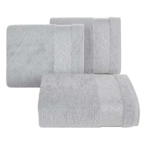 Ręcznik frotte NIKA 50x90 cm kolor srebrny