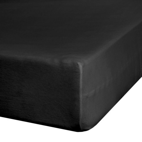 PRZEŚCIERADŁO JERSEY3 140 X 200 X 30 CM CZARNY