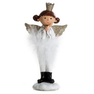 FIGURKA ŚWIATECZNA 106 8 X 5 X 16 CM BIAŁY