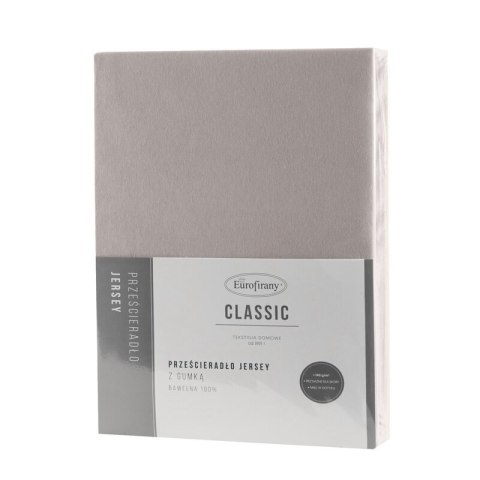 PRZEŚCIERADŁO JERSEY3 140 X 200 X 30 CM JASNOSZARY