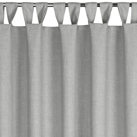 ZASŁONA GOTOWA GARDEN NA SZELKACH 155 X 260 CM SREBRNY