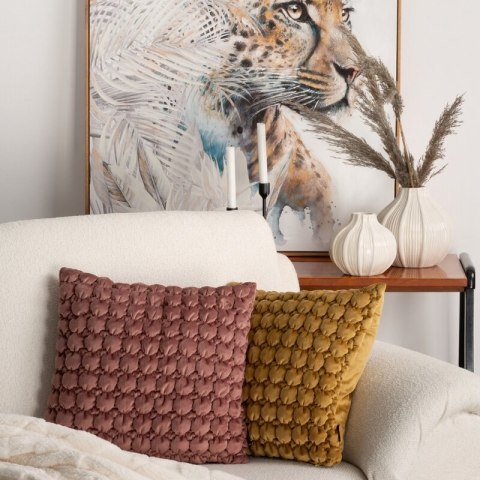 POSZEWKA VELVET 193 45 X 45 CM BEŻOWY