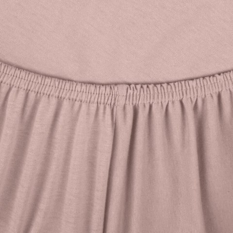 PRZEŚCIERADŁO JERSEY3 90 X 200 X 25 CM PUDROWY RÓŻ