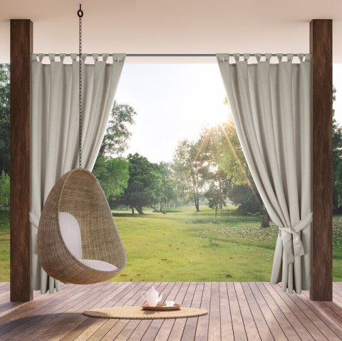 ZASŁONA GOTOWA GARDEN NA SZELKACH 155 X 220 CM BEŻOWY