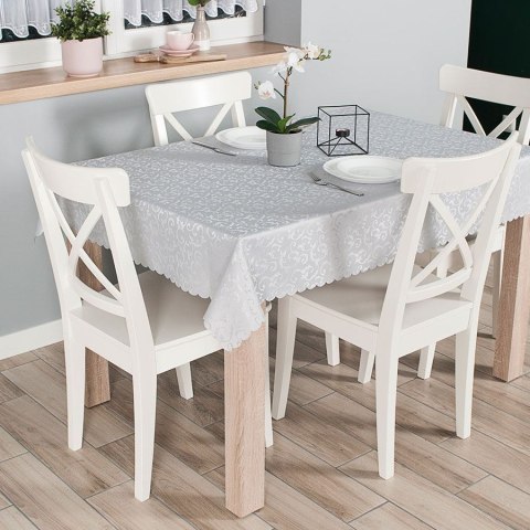 ALAN Tkanina obrusowa wodoodporna, szerokość 140cm, kolor 002 jasny szary TORENA/204/002/140000/1