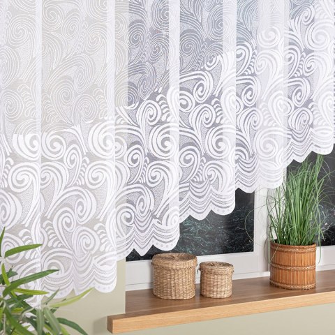 KINGA Firanka żakardowa gotowa, szerokość 600 x wysokość 160cm, kolor 001 biały 023391/FBL/001/600160/1