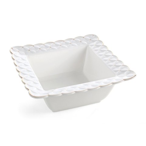 MISA DEKORACYJNA BELIA (01) 23 X 23 X 9 CM KREMOWY