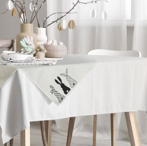 OBRUS WIOSNA 85 X 85 CM CZARNY