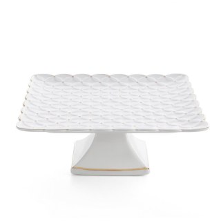 PATERA DEKORACYJNA BELIA (06) 27 X 27 X 10 CM KREMOWY