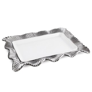 PATERA DEKORACYJNA BETSY (01) 36 X 25 X 4 CM KREMOWY