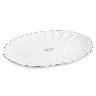 PATERA DEKORACYJNA GAIA (04) 41 X 28 X 3 CM KREMOWY