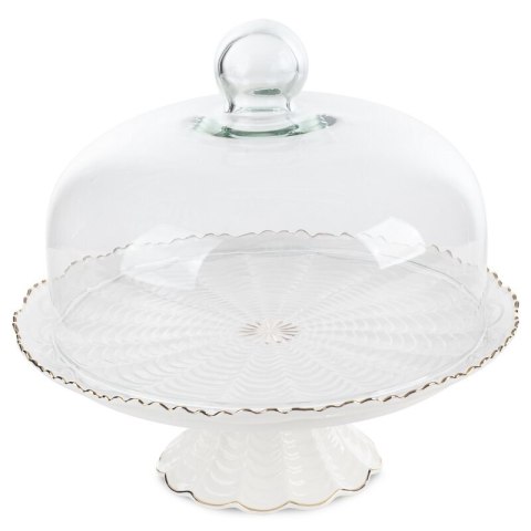 PATERA DEKORACYJNA GAIA (08) 30 X 30 X 27 CM KREMOWY