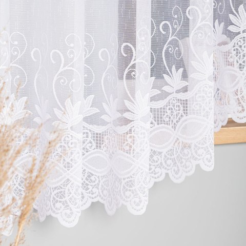 Firanka gotowa żakardowa JOWITA 180x520 cm kolor biały