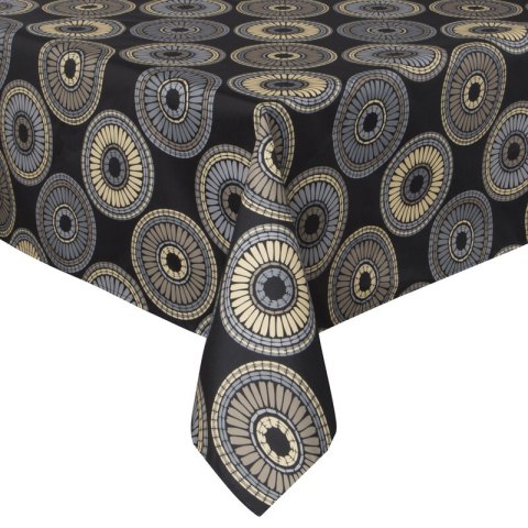 OBRUS GARDEN 140 X 220 CM CZARNY