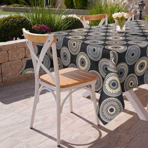 OBRUS GARDEN 140 X 220 CM CZARNY