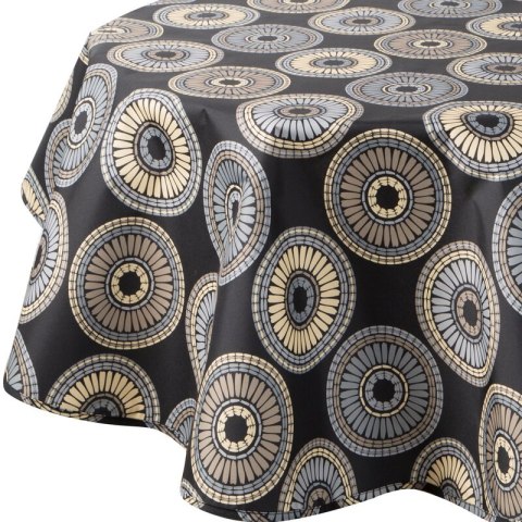 OBRUS GARDEN O 150 CM CZARNY