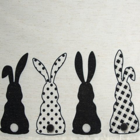 OBRUS WIOSNA 35 X 140 CM CZARNY