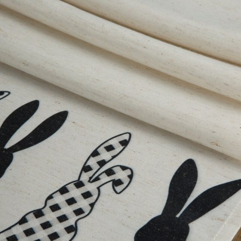 OBRUS WIOSNA 35 X 140 CM CZARNY