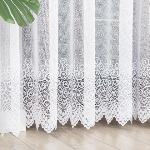 Firanka gotowa żakardowa VIOLETTA 250x300 cm kolor biały